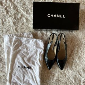 Chanel slingback heels